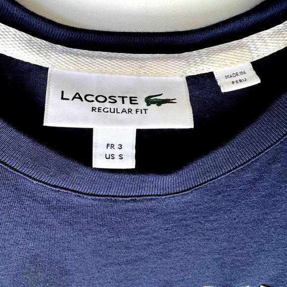 Lacoste graphics T shirt size Small - Picture 4 of 7